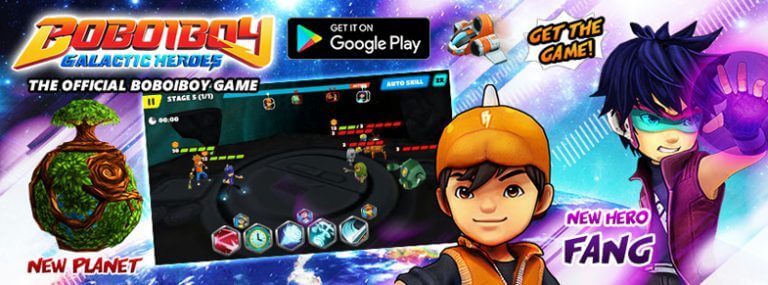 Play the NEW BoBoiBoy : Galactic Heroes RPG, explore the Galaxy and fight enemies!